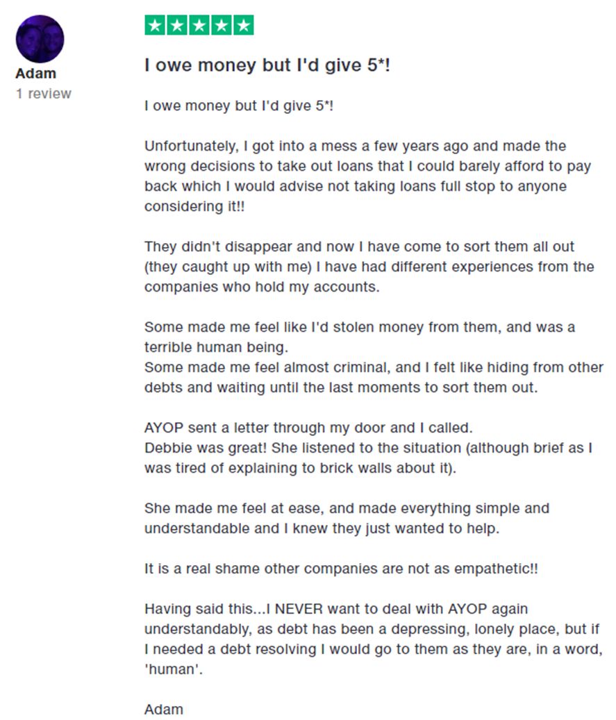 Adam review - 5 stars