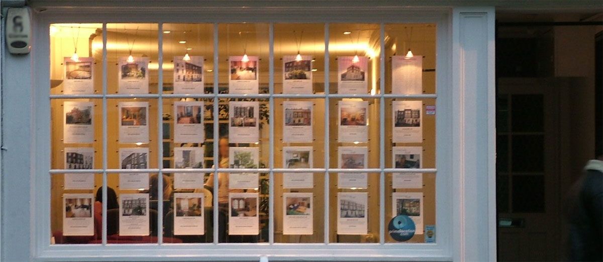 Estate Agents office window
